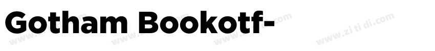 Gotham Bookotf字体转换